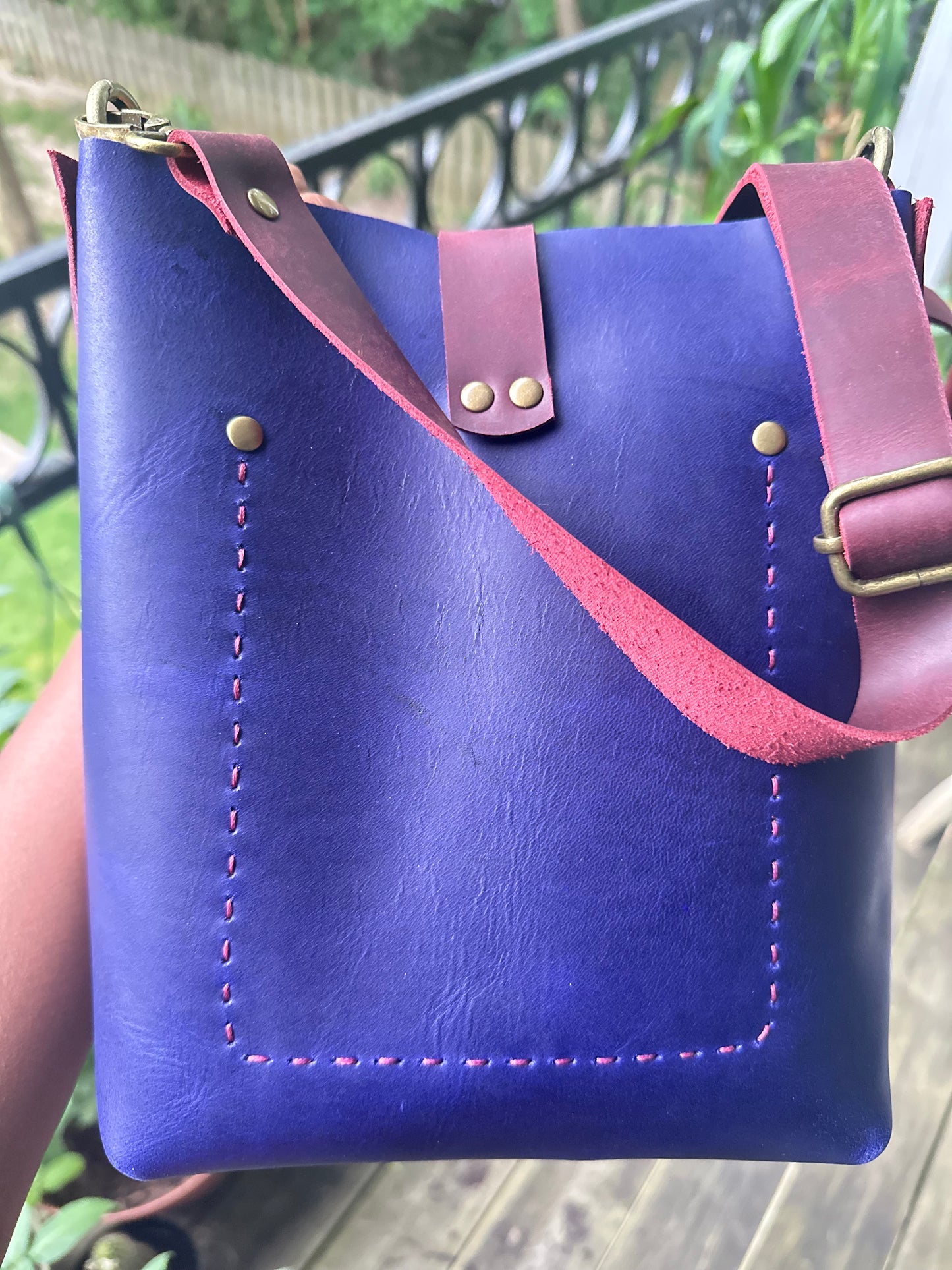 Crossbody Leather Bag, Handmade Handbag