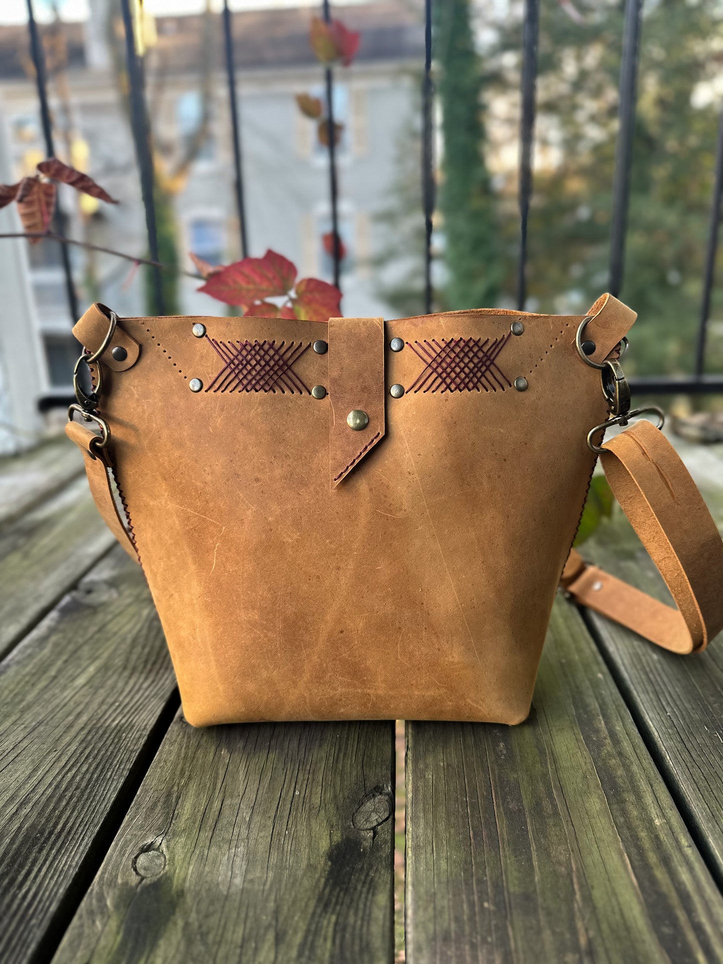 Front stitched bag