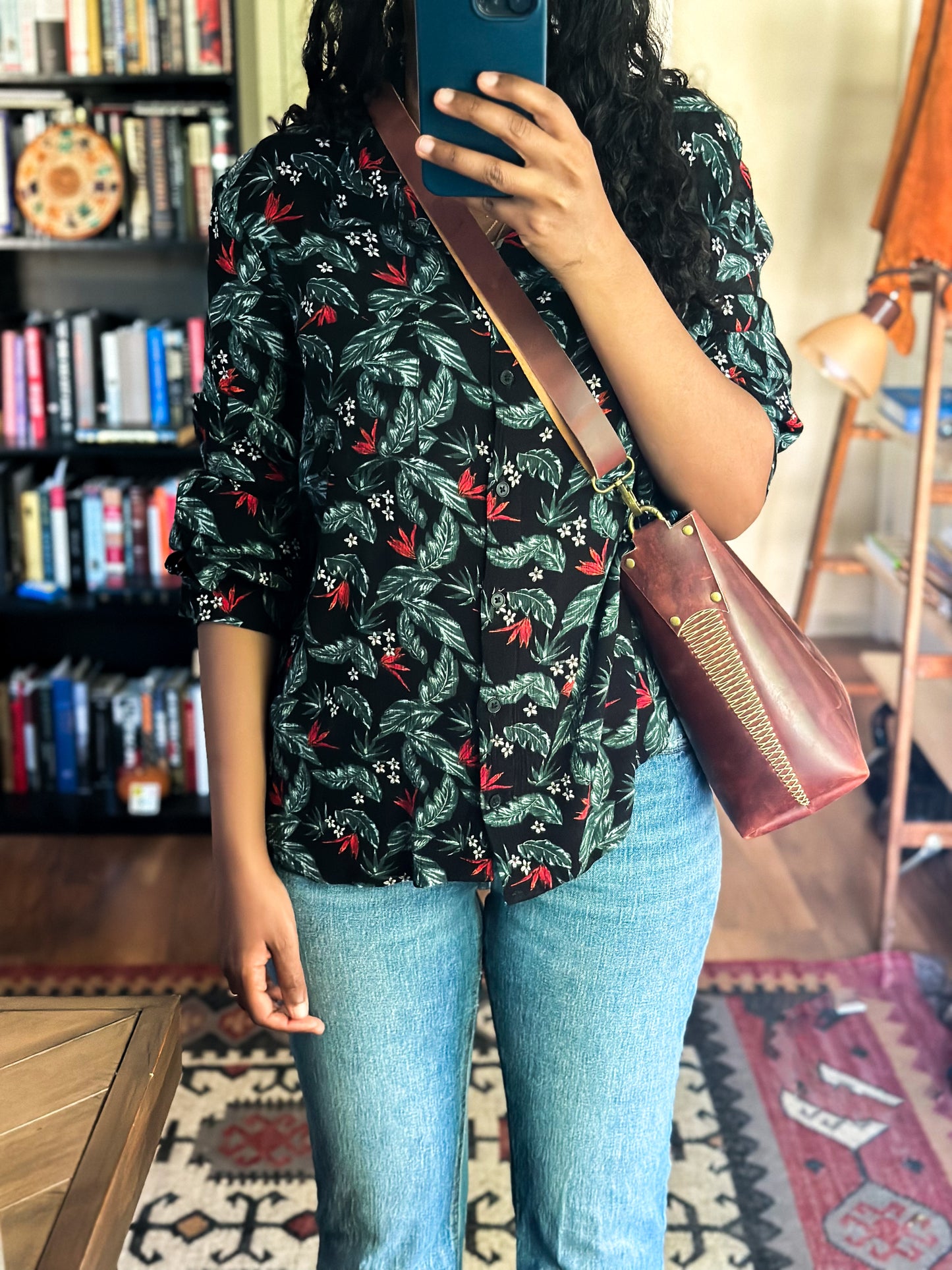 Crossbody Leather Bag, Handmade Handbag