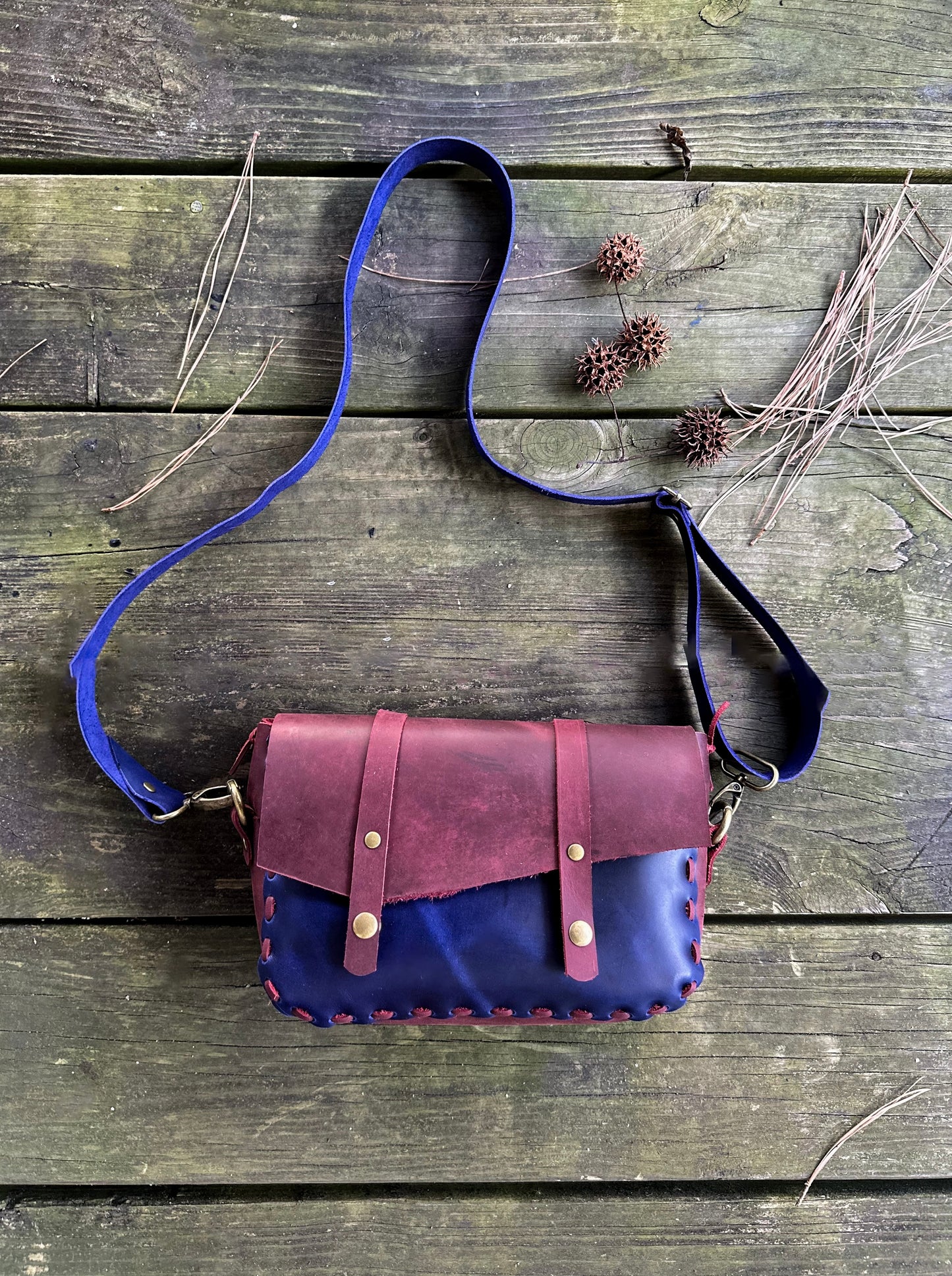 Mini Leather Bag, Handmade Crossbody Bag