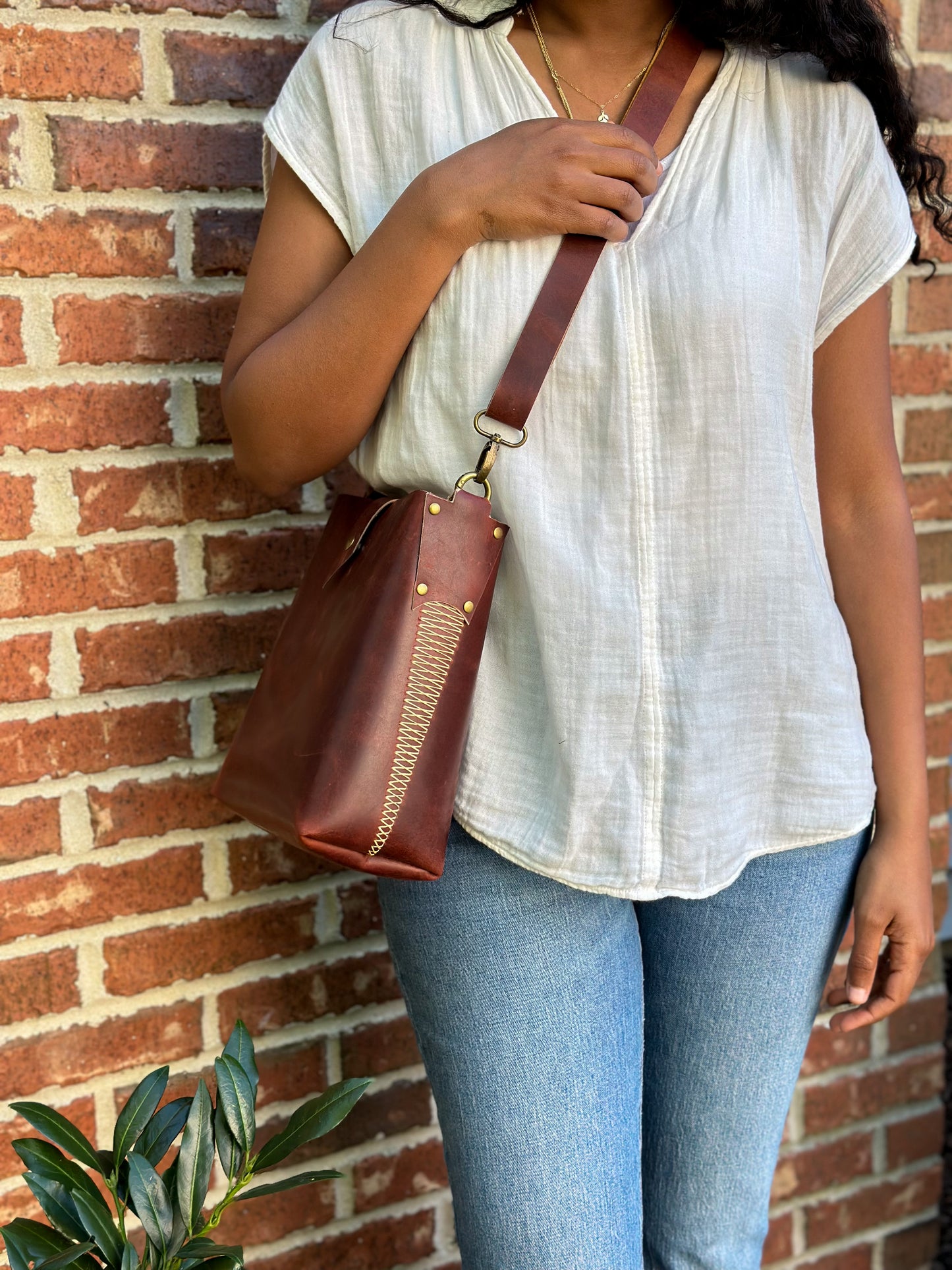 Crossbody Leather Bag, Handmade Handbag
