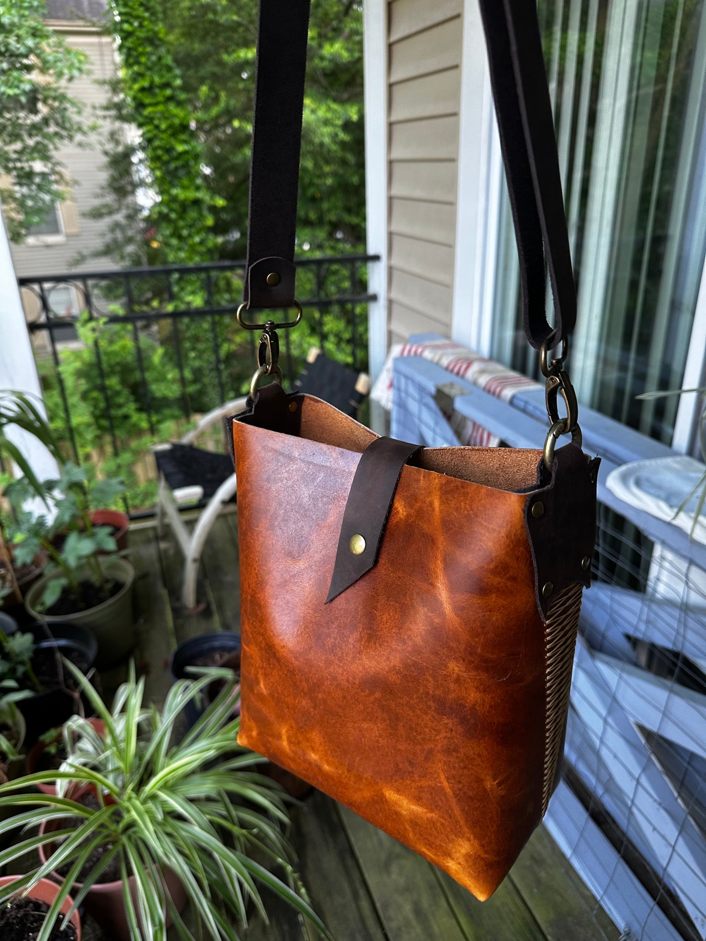 Crossbody Leather Bag, Handmade Handbag