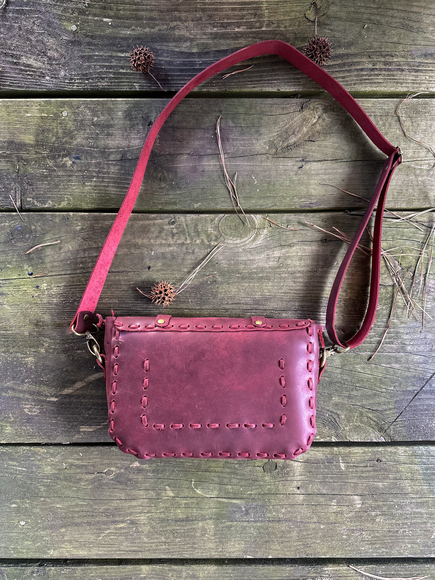 Mini Leather Bag, Handmade Crossbody Bag