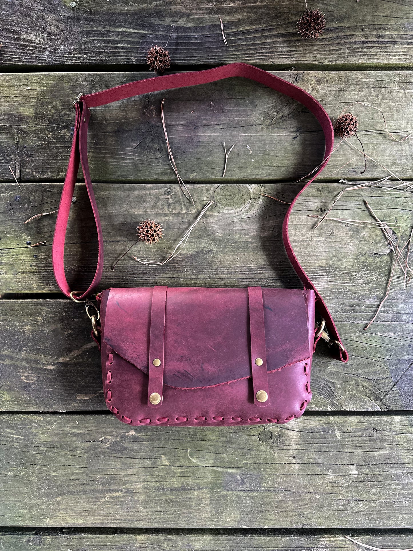 Mini Leather Bag, Handmade Crossbody Bag
