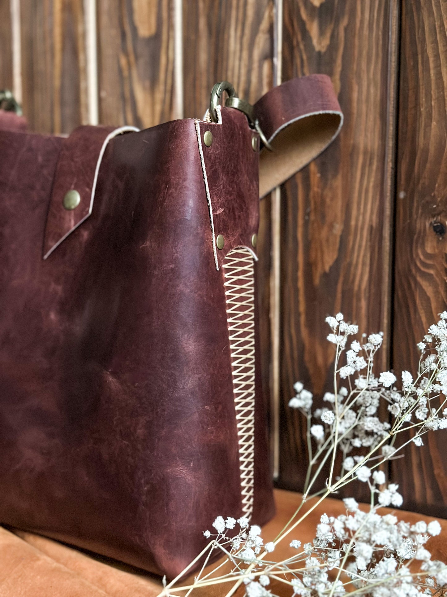 Crossbody Leather Bag, Handmade Handbag